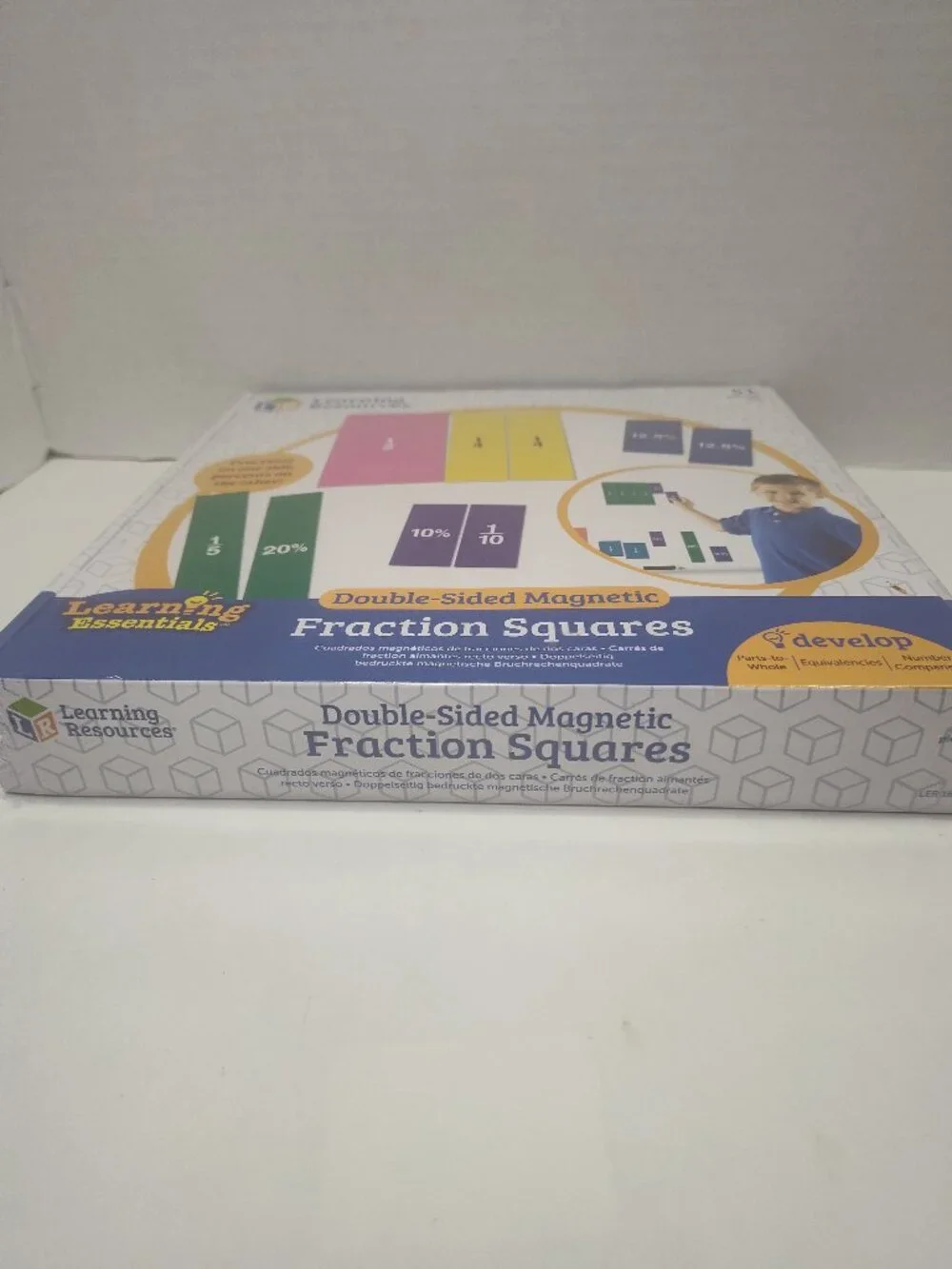 Learning Resources Double-Sided Magnetic Fraction Squares LER1617 51 Pc Sealed